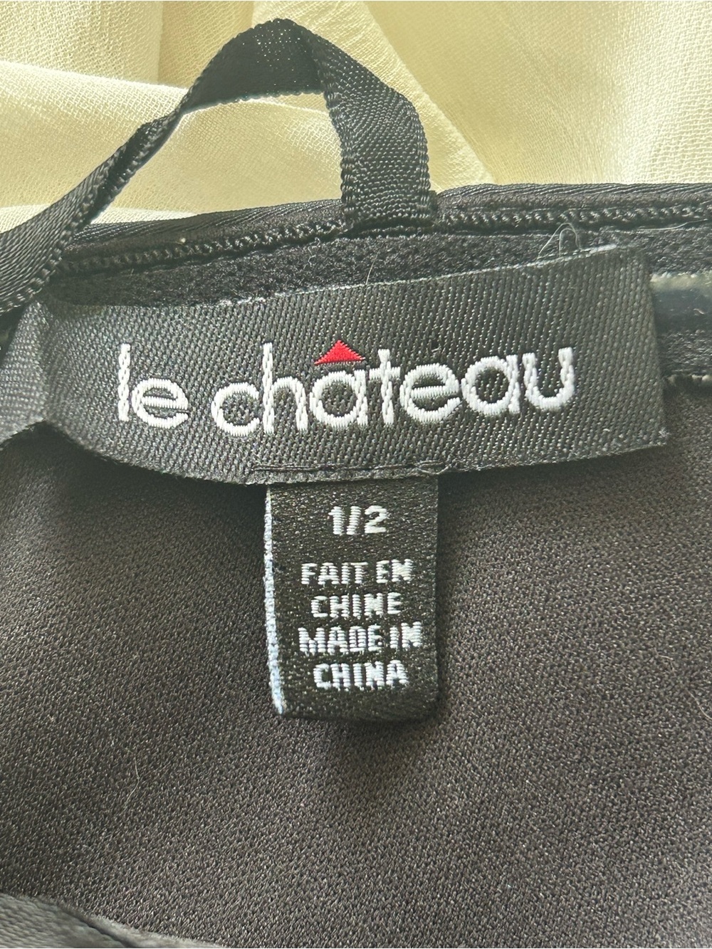Le Chateau Strapless Black and White Ruffled Dress - Picture 4 of 4